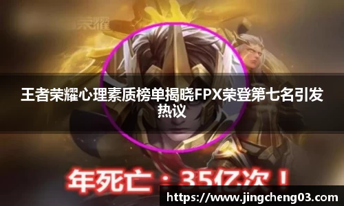 王者荣耀心理素质榜单揭晓FPX荣登第七名引发热议