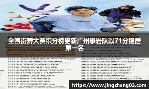 全国街舞大赛积分榜更新广州攀岩队以71分稳居第一名